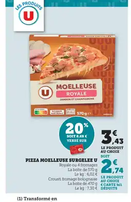 Bi1 U Pizza moelleuse surgelee offre