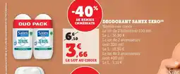 Bi1 SANEX ZERO Deodorant offre