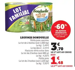 Bi1 BONDUELLE Legumes offre