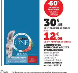 Bi1 ONE pour chat adulte sterilise offre