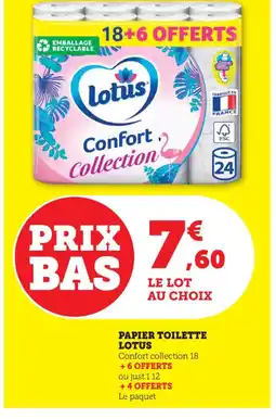 Bi1 LOTUS Papier toilette offre