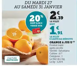 Bi1 U Orange a jus offre