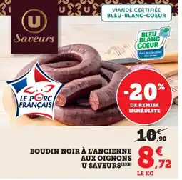 Bi1 Boudin noir à l'ancienne aux oignons u saveurs offre