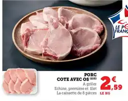 Bi1 Porc cote avec os offre