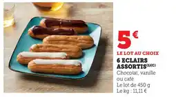Bi1 6 eclairs assortis offre