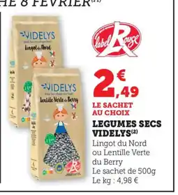 Bi1 VIDELYS Legumes secs offre