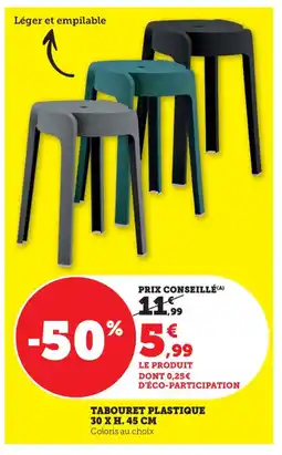 Bi1 Tabouret plastique offre