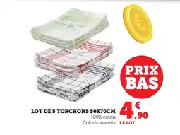 Bi1 Lot de 5 torchons offre