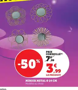 Bi1 Miroir metal offre