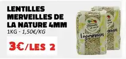 Hmarket Lentilles merveilles de la nature 4mm offre