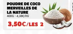 Hmarket Poudre de coco merveilles de la nature offre