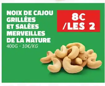 Hmarket Noix de cajou grillées et salées merveilles de la nature offre