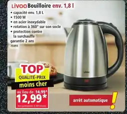 Norma LIVOO Bouilloire offre