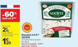 Carrefour Market Roquefort a.o.p. société offre