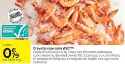 Carrefour Market Crevette rose cuite ASC offre