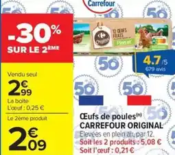 Carrefour Market Œufs de poules carrefour original offre