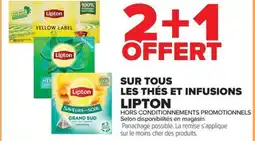 Carrefour Market SUR TOUS LES THÉS ET INFUSIONS LIPTON offre