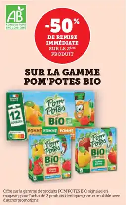 Super U Sur la gamme pom'potes bio offre