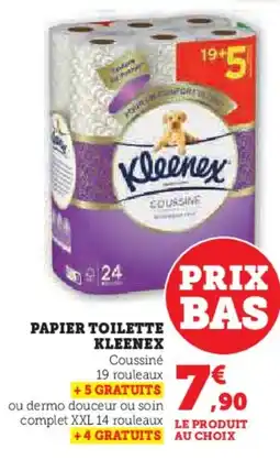 Super U Papier toilette kleenex offre
