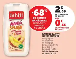 Super U Douche tahiti happy shower offre