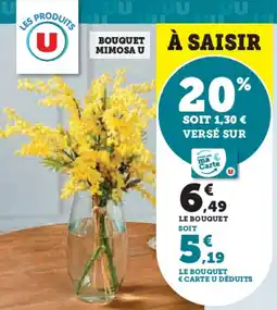 Super U Bouquet mimosa u offre