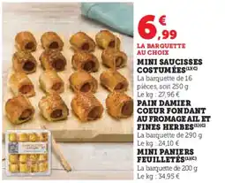 Super U Mini saucisses costumées offre