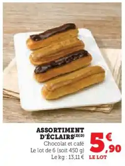 Super U Assortiment d'éclairs offre