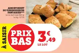Super U Assortiment de viennoiseries fantaisies offre