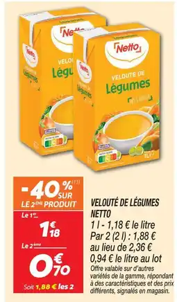 Netto Netto velouté de légumes offre