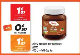Netto Netto pâte à tartiner aux noisettes offre