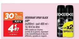 Netto Axe déodorant spray black offre