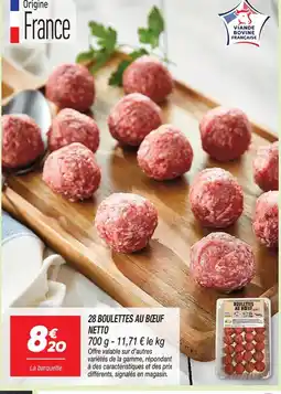 Netto Netto 28 boulettes au bœuf offre