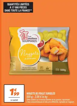 Netto Les maîtres gourmands nuggets de poulet pané offre