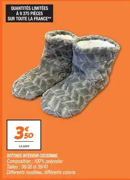 Netto Bottines intérieur cocooning 36/38 offre