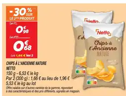 Netto Netto chips à l'ancienne nature offre