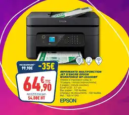 Bureau Vallée Epson imprimante multifonction jet d'encre workforce wf-2930dwf offre