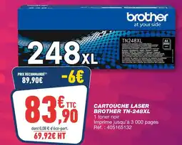 Bureau Vallée Brother cartouche laser tn-248xl offre