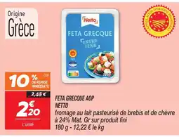 Netto Netto feta grecque aop offre