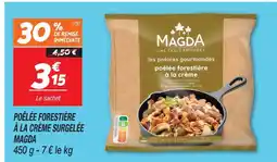 Netto Magda poêlée forestière à la crème surgelée offre