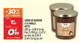 Netto Netto crème de marrons à la vanille offre
