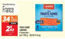 Netto Landvika truite fumée offre