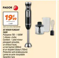 Netto Fagor set mixeur plongeant offre