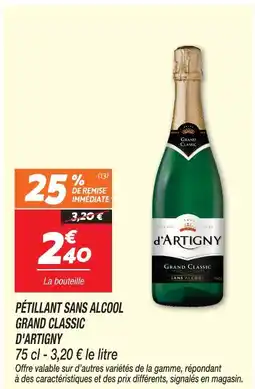 Netto D'artigny pétillant sans alcool grand classic offre
