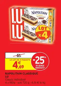 Intermarché Lu napolitain classique offre