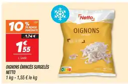 Netto Netto oignons émincés surgelés offre
