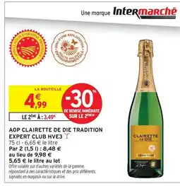 Intermarché Clairette de die aop clairette de die tradition expert club hve3 offre