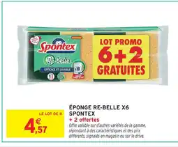 Intermarché Spontex éponge re-belle x6 offre