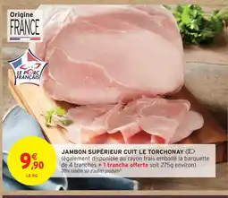 Intermarché Le torchonay jambon supérieur cuit offre