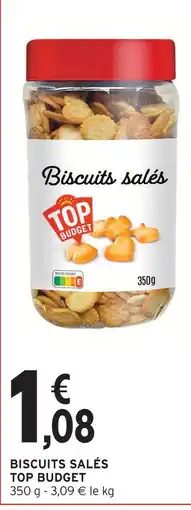 Intermarché Top budget biscuits salés offre