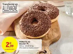 Intermarché Milka donuts x2 offre